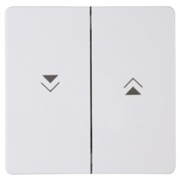 (A3) hoog /laag toets zonnescherm/jalouzieschakelaar HK05 serie kleur zuiver wit artnr:3344.8800.0 (A3) hoog /laag toets zonnescherm/jalouzieschakelaar HK05 serie kleur zuiver wit artnr:3344.8800.0