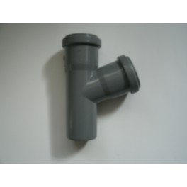 (ZI4) Ht insteekafvoerbuissysteem T-stuk maat :50 mm graden:45 art.nr :805001106 (ZI4) Ht insteekafvoerbuissysteem T-stuk maat :50 mm graden:45 art.nr :805001106
