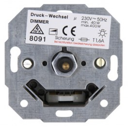 (A2) druktoetsdimmer enkelpolig/wissel geschikt voor alle Kopp inbouwseries artnr:8091.0000.6 (A2) druktoetsdimmer enkelpolig/wissel geschikt voor alle Kopp inbouwseries artnr:8091.0000.6