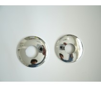 Rozet chroom  rond 61 mm 3/4  5 mm hoogte  art.nr 772020