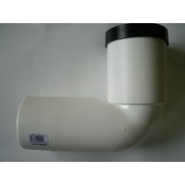 Nieuw !! BAMPI -Prolung insteekbocht bocht 110 mm met rubbere insteekaansluiting Nieuw !! BAMPI -Prolung insteekbocht bocht 110 mm met rubbere insteekaansluiting