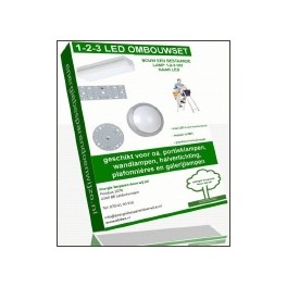 1-2-3-led ombouwsetje voor portiekverlichtingen 8watt 1-2-3-led ombouwsetje voor portiekverlichtingen 8watt