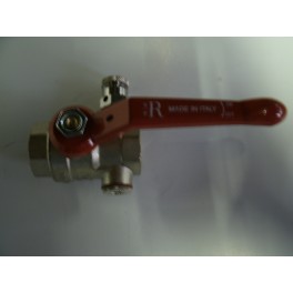 (B1)Stuntprijs! Ravani Kogelkraan 2 x 3/4 binnendraad met rood hendel en aftap art. 41.31.840 (B1)Stuntprijs! Ravani Kogelkraan 2 x 3/4 binnendraad met rood hendel en aftap art. 41.31.840
