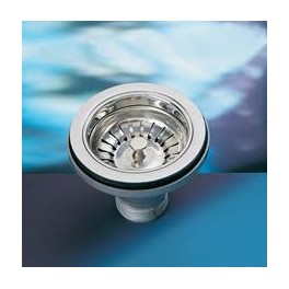 (L) universele afvoerplug r.v.s. metallic kleur voor keukenspoelbak met inzetrooster art 1945.040 (L) universele afvoerplug r.v.s. metallic kleur voor keukenspoelbak met inzetrooster art 1945.040