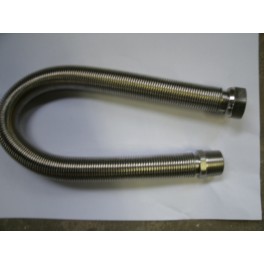 RVS Spiraalbuis aansluitslang 3/4 50- 100 cm uittrekbaar met wartel en schroefdraad art 805005315 RVS Spiraalbuis aansluitslang 3/4 50- 100 cm uittrekbaar met wartel en schroefdraad art 805005315