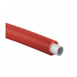 (AAA4)meerlagenbuis 20 mm x 2.0 voorzien van herkenbare rode pvc mantelbuis warm water/aanvoer c.v. nu ook per mtr leverbaar! (AAA4)meerlagenbuis 20 mm x 2.0 voorzien van herkenbare rode pvc mantelbuis warm water/aanvoer c.v. nu ook per mtr leverbaar!