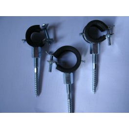 (B9)Stevige rubbere buisklem met M8 moer geleverd incl stokschroef maat 16-19 mm art 806000201 (B9)Stevige rubbere buisklem met M8 moer geleverd incl stokschroef maat 16-19 mm art 806000201