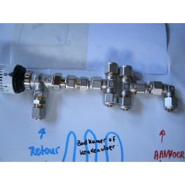 Set D Complete eenvoudige RTL-Retour-Vloerverwarmingset Eurokonosysteem voor kleine badkamer of bijkeuken 5-10 m2 Set D Complete eenvoudige RTL-Retour-Vloerverwarmingset Eurokonosysteem voor kleine badkamer of bijkeuken 5-10 m2