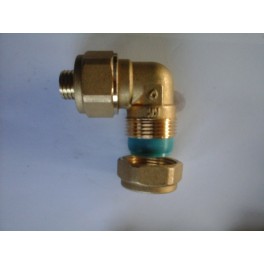 (X) Kniekoppeling Knel uitgevoerd met blauwe ring 3/8 x 20 mm meerlagenbuis (X) Kniekoppeling Knel uitgevoerd met blauwe ring 3/8 x 20 mm meerlagenbuis
