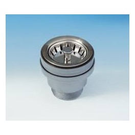 (L) universele afvoerplug r.v.s.klein slank model metallic kleur voor wastafel met inzetrooster art 1954.007 (L) universele afvoerplug r.v.s.klein slank model metallic kleur voor wastafel met inzetrooster art 1954.007