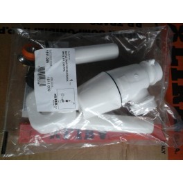 (L)universele pvc sifon met afvoerplug voor wastafels geschikt voor 32 mm aansluiting met afdekrozet kleur wit art 1511.009 (L)universele pvc sifon met afvoerplug voor wastafels geschikt voor 32 mm aansluiting met afdekrozet kleur wit art 1511.009