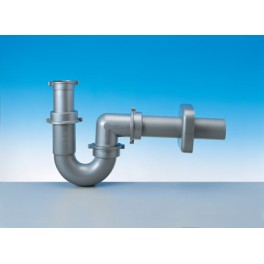 (L)Sifon aansluitset met muurbuis zonder plug voor o.a.grote horeca spoelbak 50 mm afvoer kleur grijs art 5133.035 (L)Sifon aansluitset met muurbuis zonder plug voor o.a.grote horeca spoelbak 50 mm afvoer kleur grijs art 5133.035