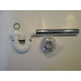 (L)Snel, voordelig!! De flexi  32 mm afvoer met clip afv.plug 1 1/4   art: 2814PP54B7 voor het snel aansluiten van uw wastafels