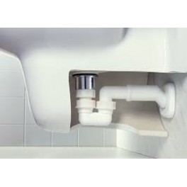 In de genade van bijkeuken klem L)Speciaal!!Lira sifonset voor bidet en bij te hoge afvoer wastafel met  verloopsok 2,