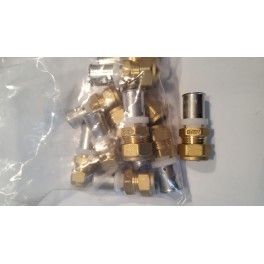 (D1)Comisa perskoppeling overgang 20 mm meerlagenbuis x kopere/c.v. buis 22 mm 10 st levertijd zie info (D1)Comisa perskoppeling overgang 20 mm meerlagenbuis x kopere/c.v. buis 22 mm 10 st levertijd zie info