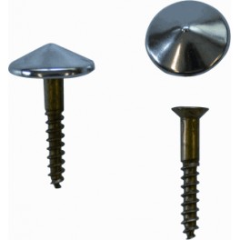 (K) chrome zadel bevestiging setje van 2 schroeven met inschroefbare chrome kapjes incl 2 pluggen 6 mm (K) chrome zadel bevestiging setje van 2 schroeven met inschroefbare chrome kapjes incl 2 pluggen 6 mm