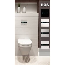 Wisa inbouwreservoir met automatische tip-toets doorspoeling werkt op ingebouwde accu Wisa inbouwreservoir met automatische tip-toets doorspoeling werkt op ingebouwde accu