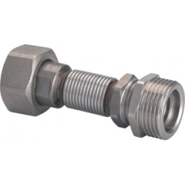 Flex radiatorkoppeling RVS 3/4 x 3/4of 1/2 aansluiting lengte 6.5cm-9.5 cm art 9621074 Flex radiatorkoppeling RVS 3/4 x 3/4of 1/2 aansluiting lengte 6.5cm-9.5 cm art 9621074
