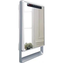 Elekrische spiegelkachel met ingebouwde ventilator voor o.a badkamer art 9702437 Elekrische spiegelkachel met ingebouwde ventilator voor o.a badkamer art 9702437