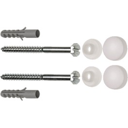 (K)setje RVS bevestigingsschroeven met pluggen en witte kapjes art 4585246 (K)setje RVS bevestigingsschroeven met pluggen en witte kapjes art 4585246