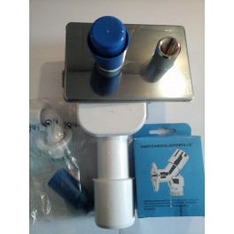 Nieuw Italiaans design inbouwset voor uw wasmachine-aansluiting afvoer en water Nieuw Italiaans design inbouwset voor uw wasmachine-aansluiting afvoer en water