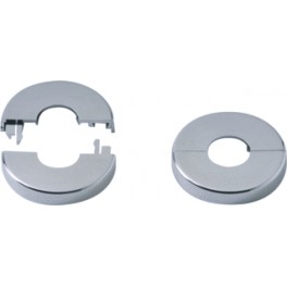 Hard kunststof ABS Click rozet 15 mm verchroomd art 9728500 Hard kunststof ABS Click rozet 15 mm verchroomd art 9728500