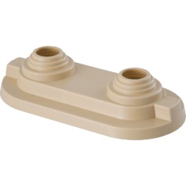 Buisrozet voor 2 leidingen kleur Beige 12-20 mm art 4000485 Buisrozet voor 2 leidingen kleur Beige 12-20 mm art 4000485