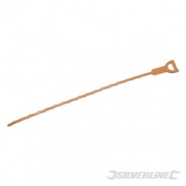 Plastic staafje met oog lengte 50 cm met uitsteeksels om haren uit afvoer te verwijderen art 678152 Plastic staafje met oog lengte 50 cm met uitsteeksels om haren uit afvoer te verwijderen art 678152