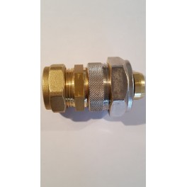 Knelovergangskoppeling van 22mm knel x 25mm x 2.5 mm o.a.Uponor) meerlagenbuis art 4312336 Knelovergangskoppeling van 22mm knel x 25mm x 2.5 mm o.a.Uponor) meerlagenbuis art 4312336