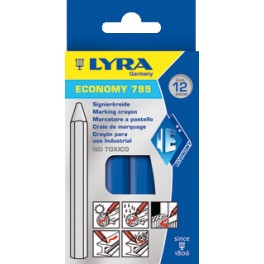 Lyra merkkrijt set 12 stuks kleur blauw voor aftekenen bouw en leidingwerkzaamheden art 4682365 Lyra merkkrijt set 12 stuks kleur blauw voor aftekenen bouw en leidingwerkzaamheden art 4682365