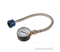 Waterdrukmeter met rvs slang  voor druk-meting  0-11 bar   voor het o.a  opsporen van waterlekkages/drukverlies art 482913