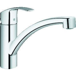 Keukenkraan kleur chroom Grohe Eurosmart laag model inclusief aansluitkoppelingen art 9264265 Keukenkraan kleur chroom Grohe Eurosmart laag model inclusief aansluitkoppelingen art 9264265