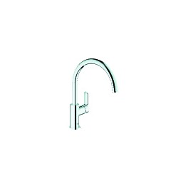 Keukenkraan kleur chroom Grohe Bauedge inclusief aansluitkoppelingen art 9733074 Keukenkraan kleur chroom Grohe Bauedge inclusief aansluitkoppelingen art 9733074
