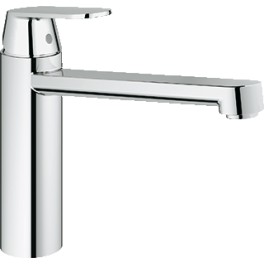 Keukenkraan kleur chroom Grohe Eurosmart Medium inclusief aansluitkoppelingen art 8167930 Keukenkraan kleur chroom Grohe Eurosmart Medium inclusief aansluitkoppelingen art 8167930