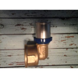 (G3) Handyman Extra Profit perskoppeling knie met binnendraad 20 mm x 3/4 Th-systeem (G3) Handyman Extra Profit perskoppeling knie met binnendraad 20 mm x 3/4 Th-systeem