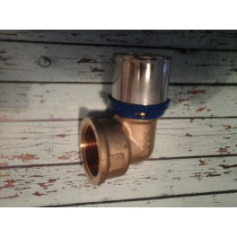 (G5) Handyman Extra Profit perskoppeling knie met binnendraad 32 mm x "1" duims Th-systeem (G5) Handyman Extra Profit perskoppeling knie met binnendraad 32 mm x "1" duims Th-systeem