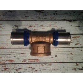 (J2) Handyman Extra Profit pers T-stuk Th-systeem 20 mm x 1/2 binnendraad x 20 mm (J2) Handyman Extra Profit pers T-stuk Th-systeem 20 mm x 1/2 binnendraad x 20 mm