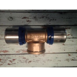 (J4) Handyman Extra Profit pers T-stuk Th-systeem 26 mm x 3/4 binnendraad x 26 mm (J4) Handyman Extra Profit pers T-stuk Th-systeem 26 mm x 3/4 binnendraad x 26 mm