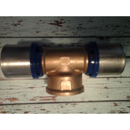 (J5) Handyman Extra Profit pers T-stuk Th-systeem 32 mm x "1" duims binnendraad x 32 mm (J5) Handyman Extra Profit pers T-stuk Th-systeem 32 mm x "1" duims binnendraad x 32 mm