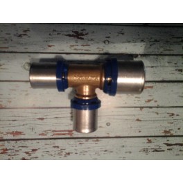 (K10) Handyman Extra Profit pers T-stuk wisselende maat Th-systeem 32 mm x 26 mm x 26 mm (K10) Handyman Extra Profit pers T-stuk wisselende maat Th-systeem 32 mm x 26 mm x 26 mm