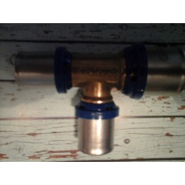 (K11) Handyman Extra Profit pers T-stuk wisselende maat Th-systeem 26 mm x 26 mm x 20 mm (K11) Handyman Extra Profit pers T-stuk wisselende maat Th-systeem 26 mm x 26 mm x 20 mm