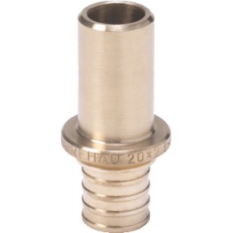 (A) Overgangskoppeling Rehau 20 mm buis x 22 mm spie-eind 5 cm lengte art: 4470944 (A) Overgangskoppeling Rehau 20 mm buis x 22 mm spie-eind 5 cm lengte art: 4470944