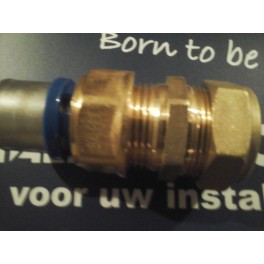 (A8) Handyman Extra Profit Overgangskoppeling 15 mm koper x 20 mm kunststof meerlagenbuis (A8) Handyman Extra Profit Overgangskoppeling 15 mm koper x 20 mm kunststof meerlagenbuis