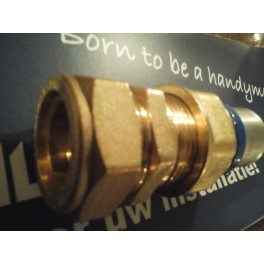 (A8) Handyman Extra Profit Overgangskoppeling 22 mm koper x 26 mm kunststof meerlagenbuis (A8) Handyman Extra Profit Overgangskoppeling 22 mm koper x 26 mm kunststof meerlagenbuis