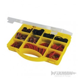 Assortimentsdoos Diverse maten Fiber en rubberringen totaal 280 stuks art 386124 Assortimentsdoos Diverse maten Fiber en rubberringen totaal 280 stuks art 386124