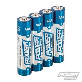 power master Extra smalle batterij 1.5 volt type AAA LR3 voor o.a. diverse radio,s en huishoudelijke apparatuur art 867060 power master Extra smalle batterij 1.5 volt type AAA LR3 voor o.a. diverse radio,s en huishoudelijke apparatuur art 867060