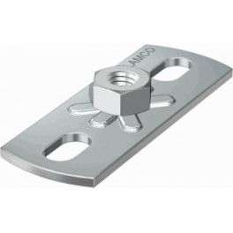 (B9) Bevestigingsplaat voor draadeind M8 t.b.v.stevige rubbere/metalen buisklem art 1827476 (B9) Bevestigingsplaat voor draadeind M8 t.b.v.stevige rubbere/metalen buisklem art 1827476