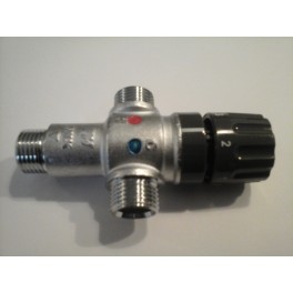 Thermostaat menger met 3/4 duims aansluitingen voor gemengd water op temperatuur art 88.21.901 Thermostaat menger met 3/4 duims aansluitingen voor gemengd water op temperatuur art 88.21.901