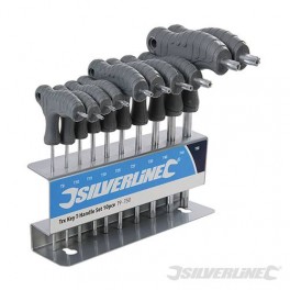 10 delige Torx sleutelset met auto-ophangbevestiging maat T9 tmT50 art 328015 10 delige Torx sleutelset met auto-ophangbevestiging maat T9 tmT50 art 328015