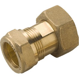 Watermeterkoppeling met draaibare moer duims x 22 mm knel art 1960311 Watermeterkoppeling met draaibare moer duims x 22 mm knel art 1960311